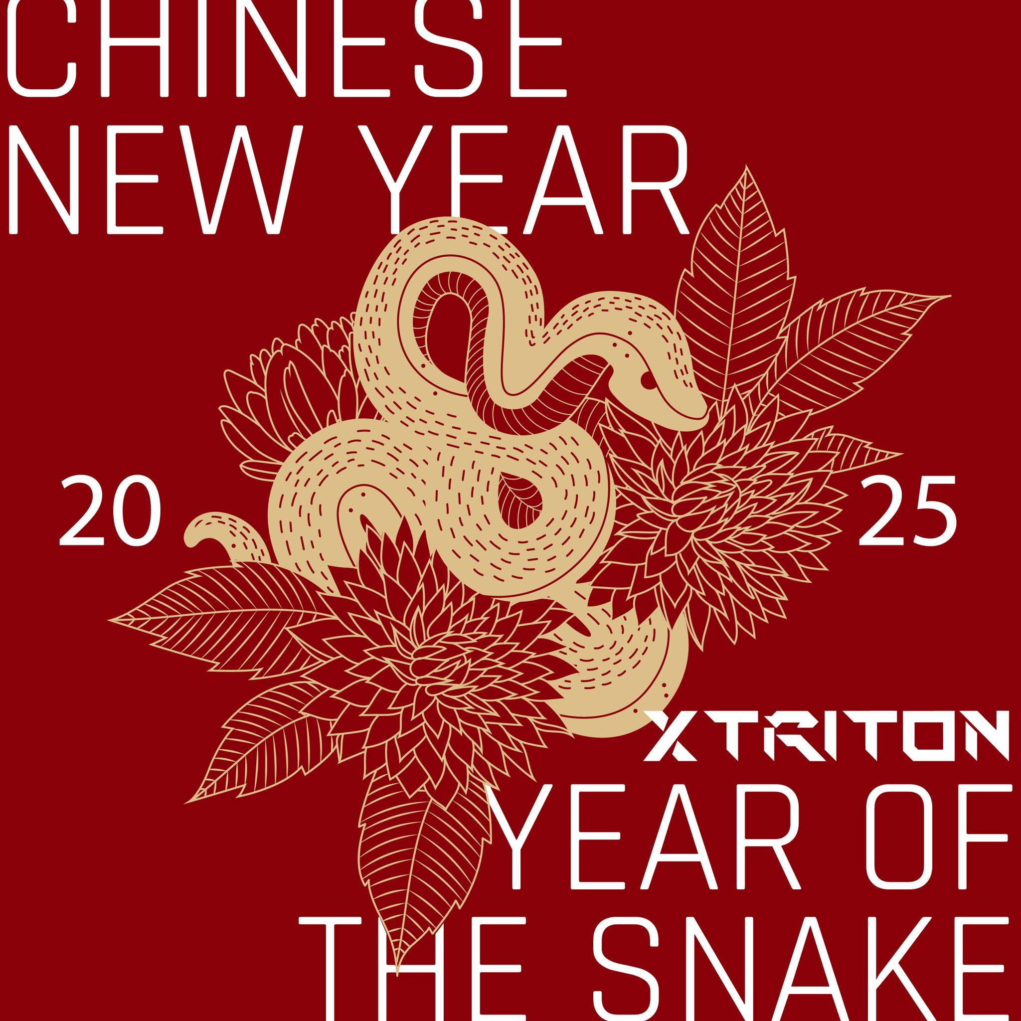 XTRITON祝賀蛇年大吉